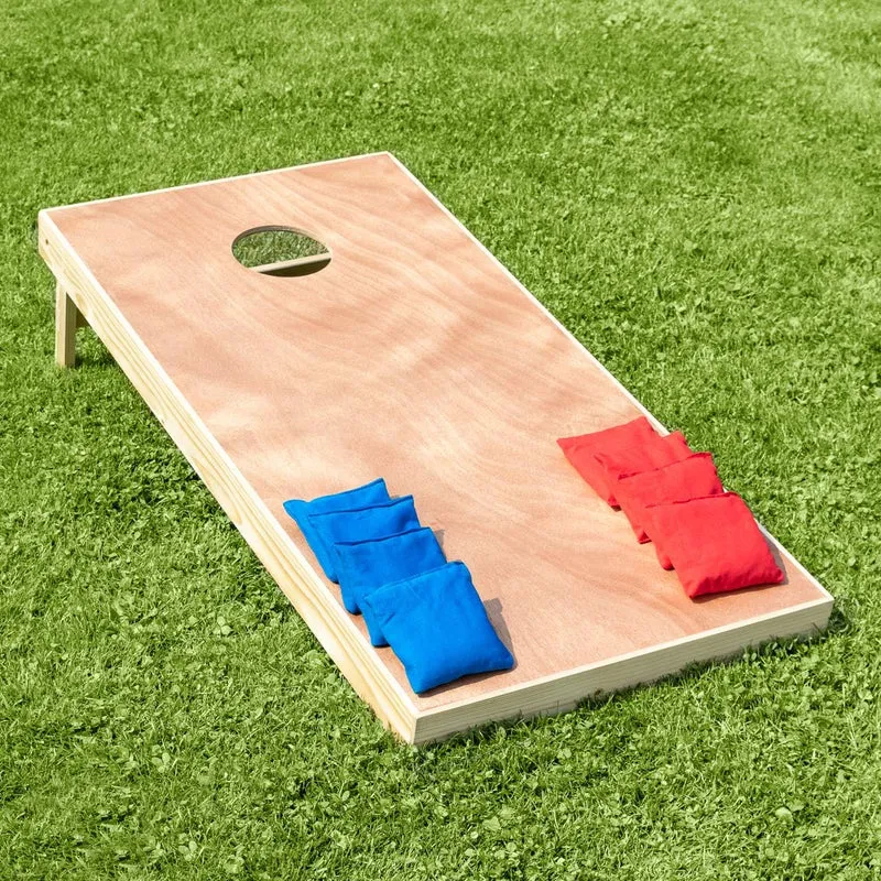 Harrier Cornhole Spiel | Outdoor Spiel - Cornhole Set mit Cornhole Bretter, Cornhole Säckchen + Trag