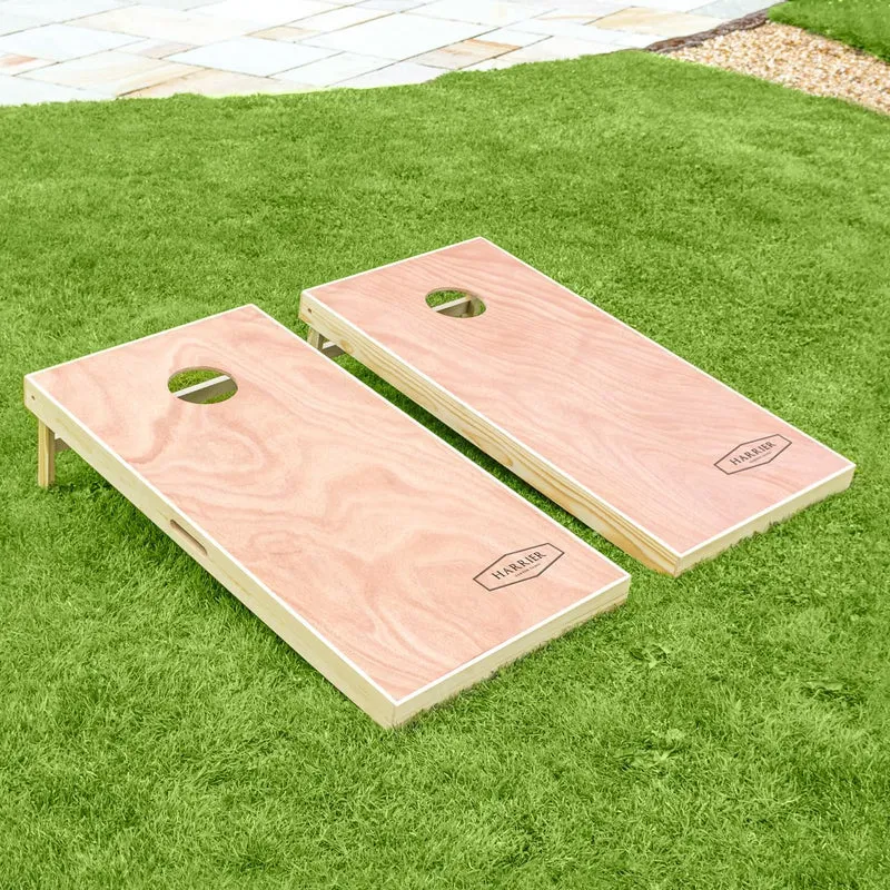 Harrier Cornhole Spiel | Outdoor Spiel - Cornhole Set mit Cornhole Bretter, Cornhole Säckchen + Trag