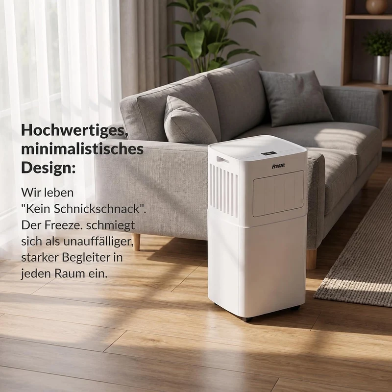 Freeze. nineH 9000BTU Mobile Klimaanlage mit Wärmepumpe, weiss, Monoblock-Klimaanlage und Heizung mi