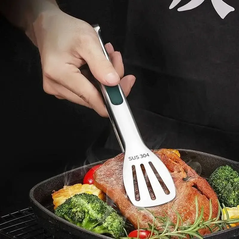 HandyZangen – Rutschfeste Edelstahlzange Für Fleisch, Salat & Brot