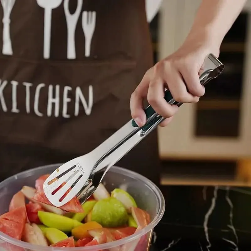 HandyZangen – Rutschfeste Edelstahlzange Für Fleisch, Salat & Brot