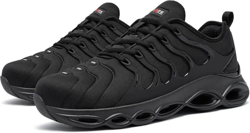 LARNMERN Sicherheitsschuhe Herren Arbeitsschuhe Bequem Stahlkappe Arbeitsturnschuhe Dämpfung Leicht