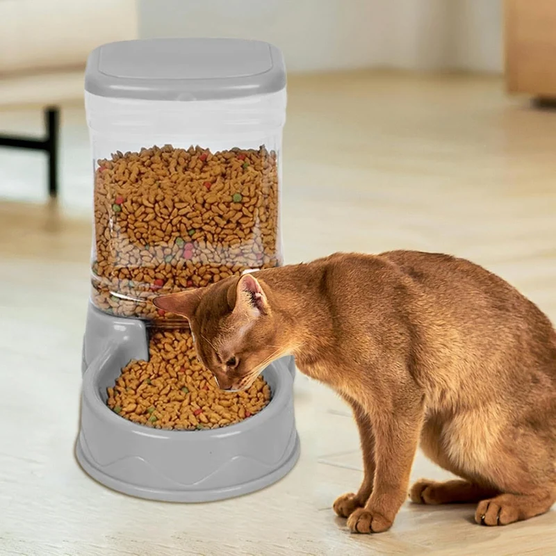 Automatischer Futterspender - Katzenfutter Und Wasser Automat 2 In 1 Für Haustiere - Reisefutterspen
