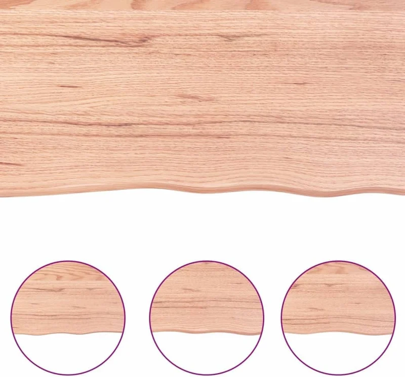 vidaXL Tischplatte, Holzplatte für Tisch Esstisch Couchtisch, Massivholzplatte Handgefertigt mit Bau