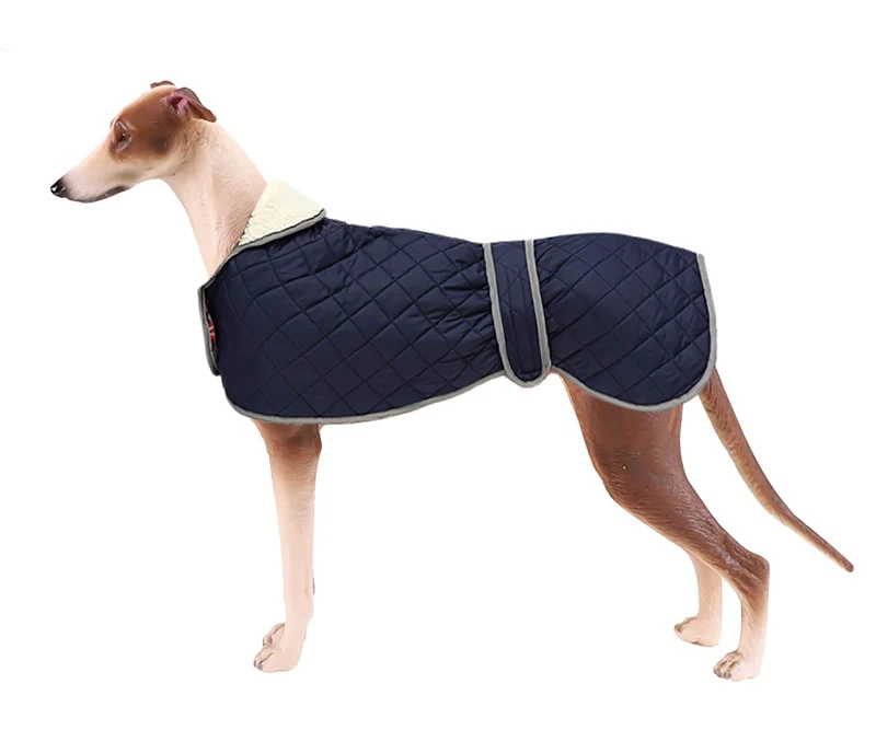 Geyecete - Windhund Warmer wintermantel, Hundemantel mit Dickes Steppfutter, verstellbaren Outdoor H