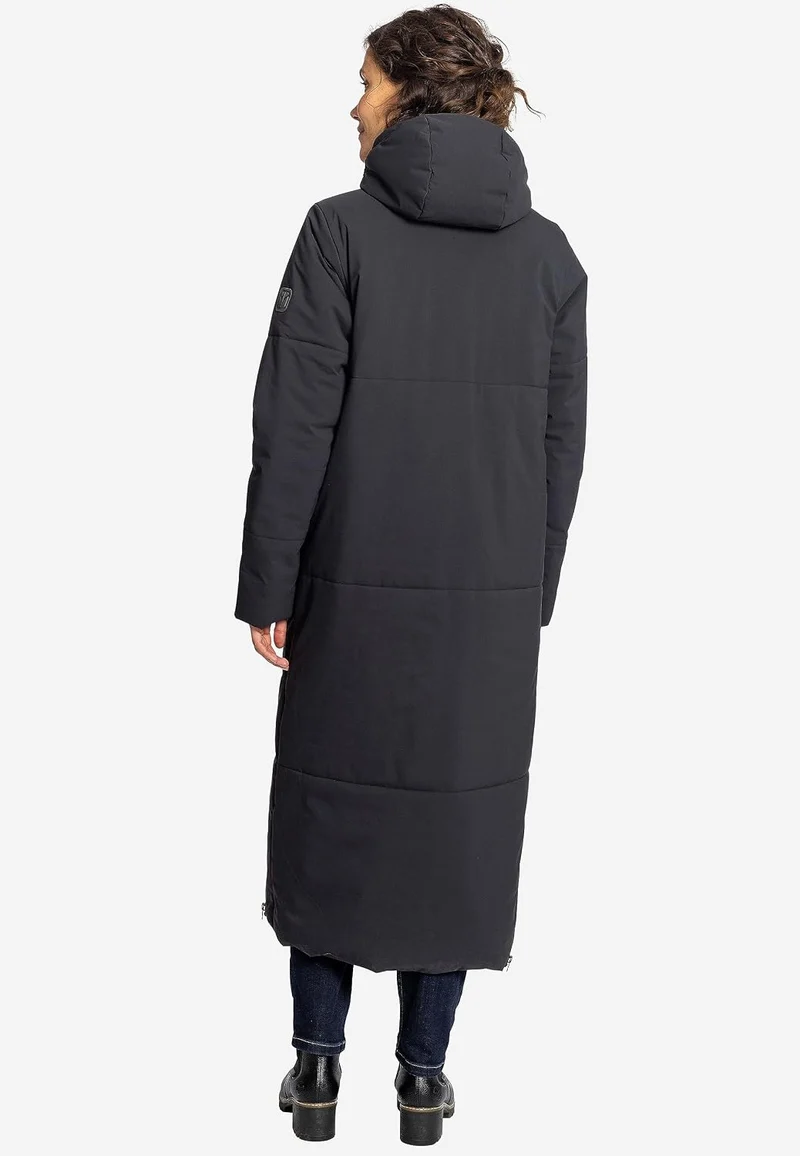 ELKLINE Damen Wintermantel Beautiful | warmer Steppmantel wattiert lang mit Seiten Reissverschluss |