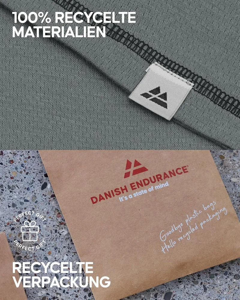 DANISH ENDURANCE Unisex Thermounterwäsche, Funktionsunterwäsche Set, 100% Recycelte Materialien, Ski