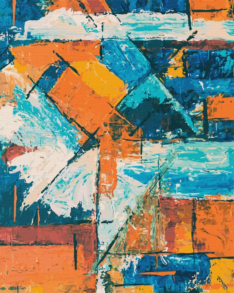 Artnapi Malen nach Zahlen Erwachsene mit Rahmen | DIY Handgemalt | Mosaik der Emotionen| Kit für Anf