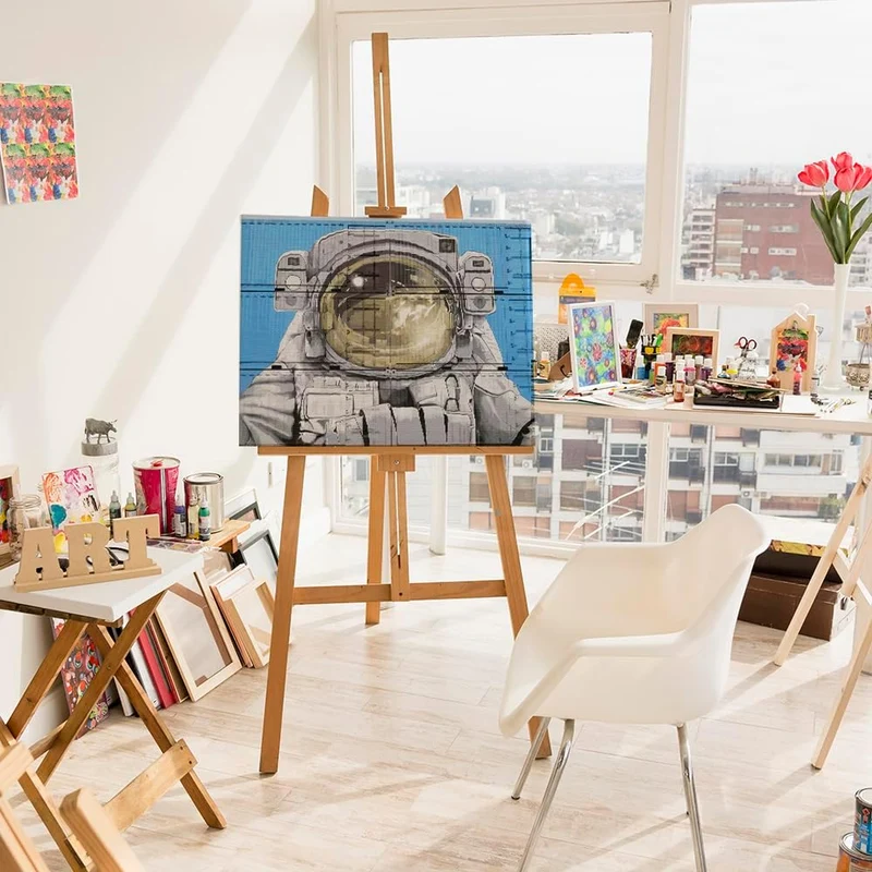 Artnapi Malen nach Zahlen Erwachsene mit Rahmen | DIY Handgemalt | Den Sternen entgegen| Kit für Anf