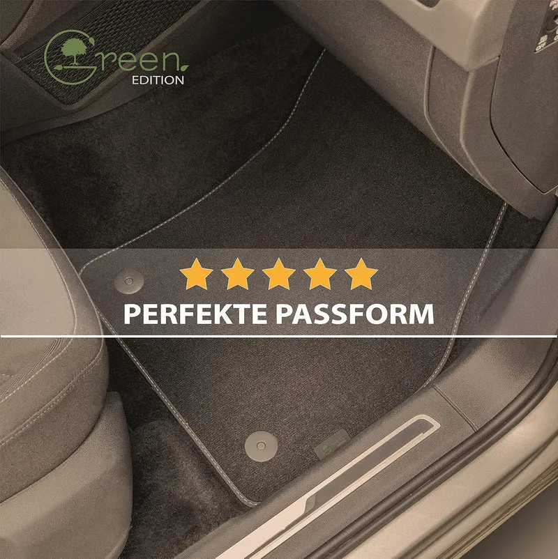 MAT10 Green Edition – Auto-Fussmatten passend für Skoda Octavia 2 (BJ 03/2007-01/2013, Typ 1Z) | nac