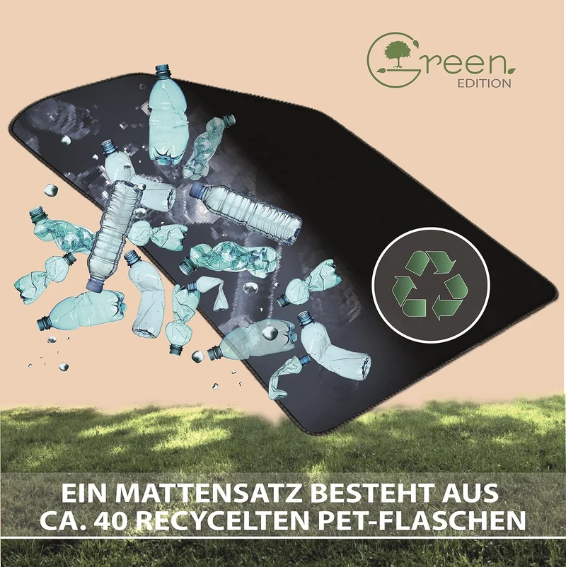 MAT10 Green Edition – Auto-Fussmatten passend für Skoda Octavia 2 (BJ 03/2007-01/2013, Typ 1Z) | nac