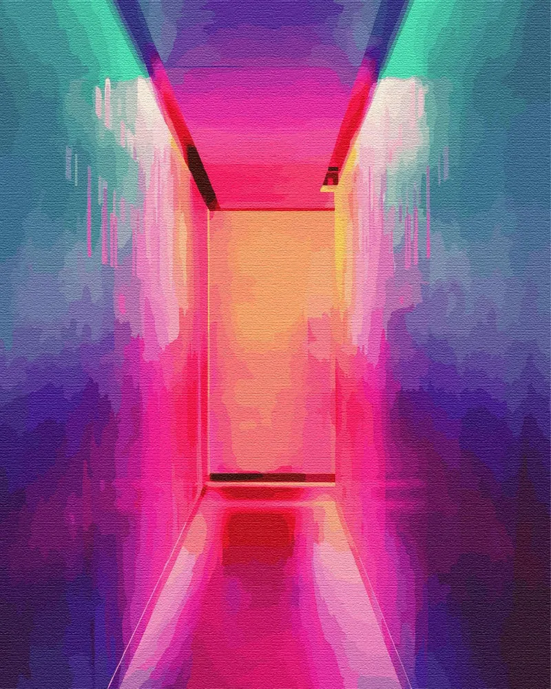 Artnapi Malen nach Zahlen Erwachsene mit Rahmen | DIY Handgemalt | Ein heller Weg zu Träumen| Kit fü