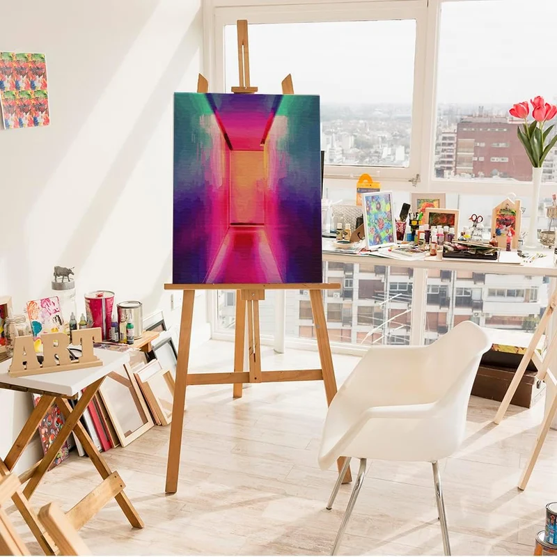 Artnapi Malen nach Zahlen Erwachsene mit Rahmen | DIY Handgemalt | Ein heller Weg zu Träumen| Kit fü