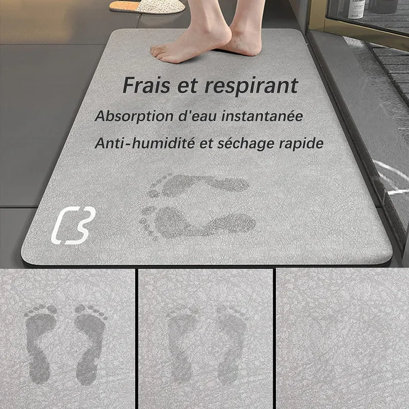 Dai Lufei Badematte Absorbierende, rutschfest Badvorleger Badteppich aus Mikrofaser, Duschmatte ruts