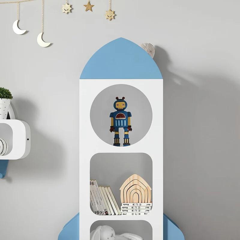 SoBuy KMB87-W Kinderregal Bücherregal Kinderzimmer Regal Aufbewahrungsregal für Kinder Kinderzimmer