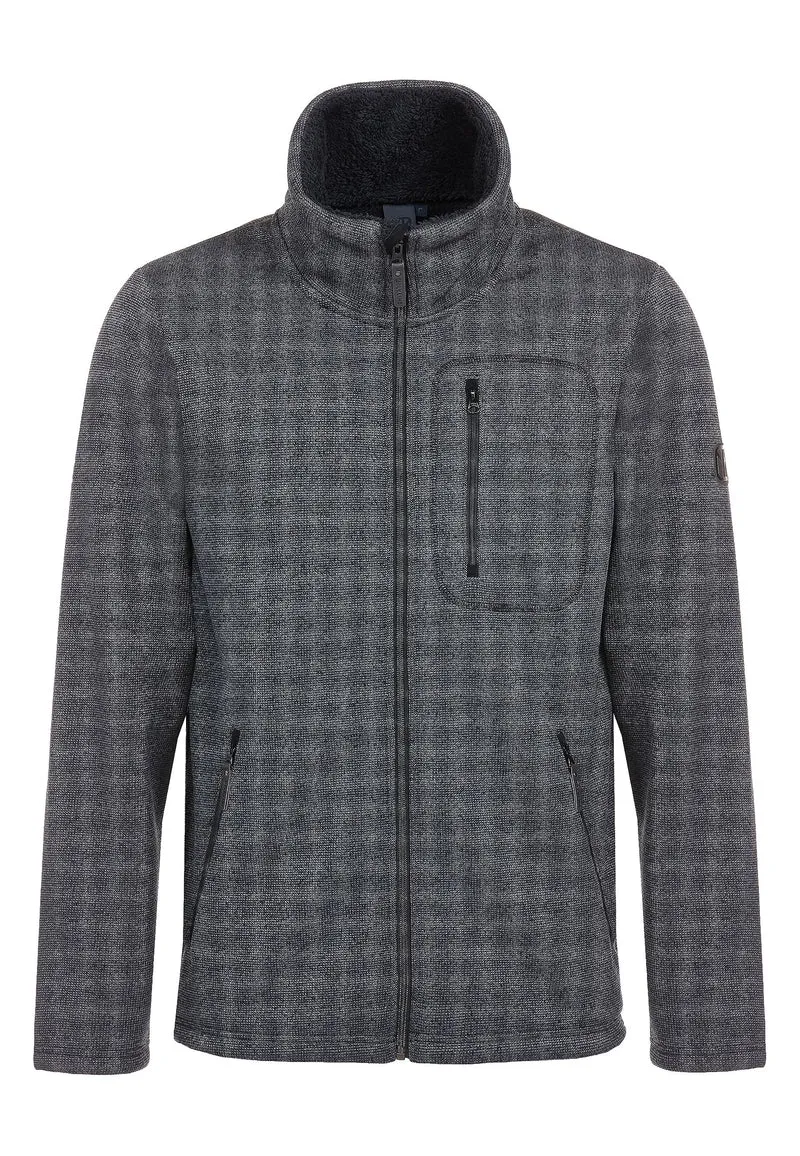 ELKLINE Herren Strickfleecejacke Fat Chance 1013043, grey-black