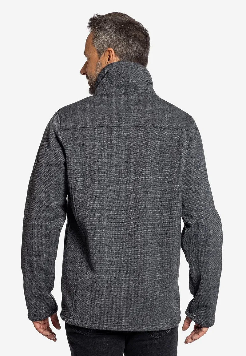 ELKLINE Herren Strickfleecejacke Fat Chance 1013043, grey-black