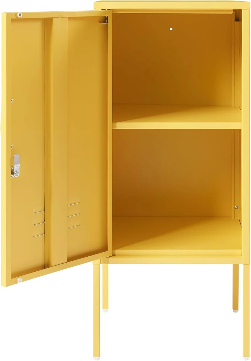[en.casa] Nachtschrank Hausjärvi Nachttisch 82 x 35 x 35 cm Nachtkästchen Beistelltisch mit 1 Tür Me