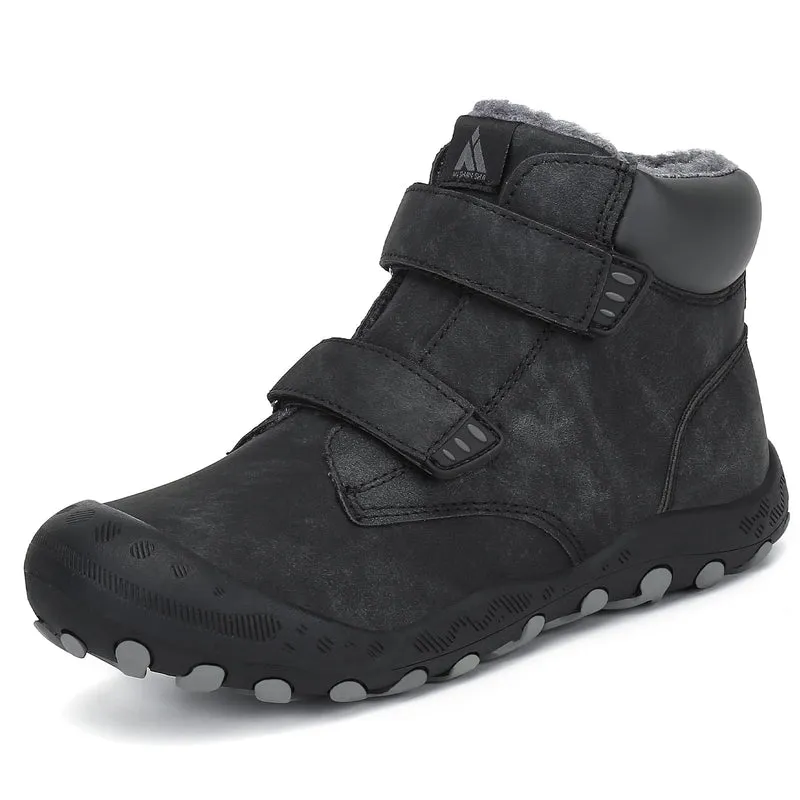 Mishansha Kinder Winterschuhe Warm Gefüttert Winterstiefel Jungen Mädchen Schneestiefel Outdoor Ruts