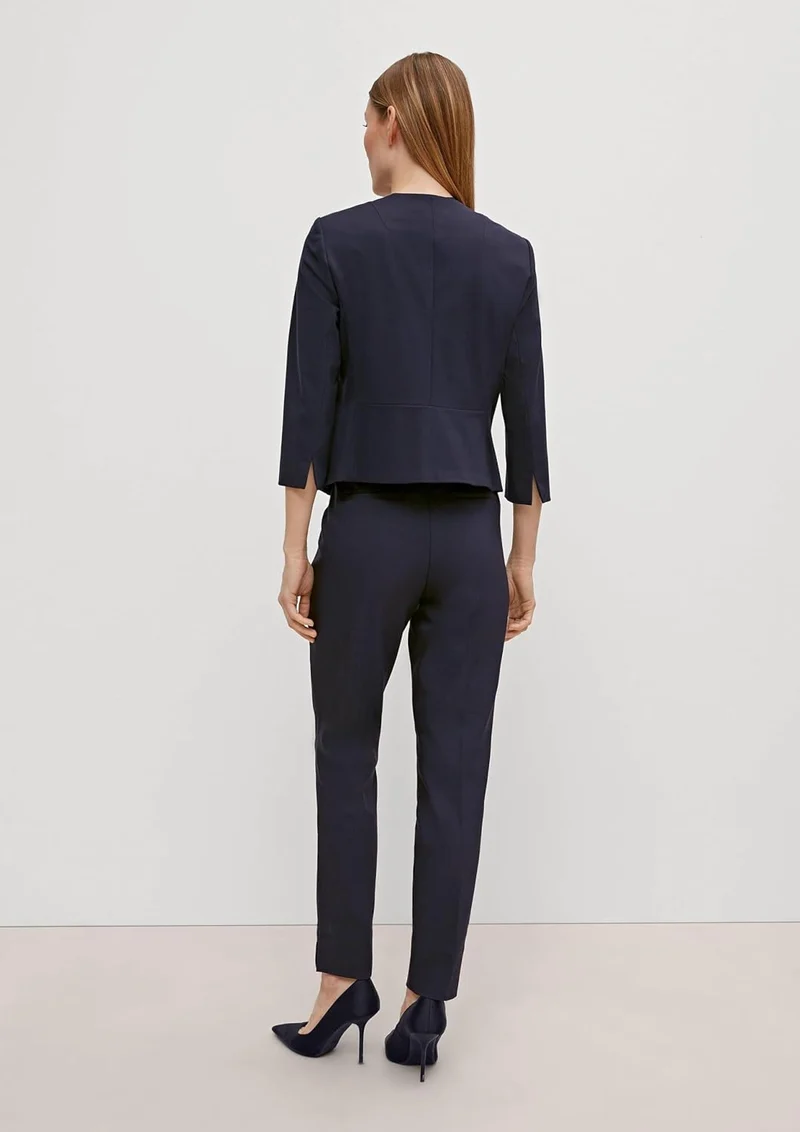 comma Blazer mit kurzem Schnitt, 5976 Blau