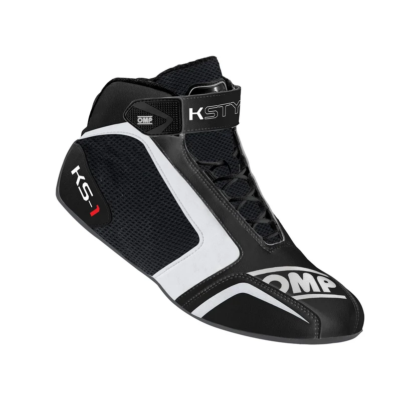 OMP Chaussures Ks-1 My2016 Herren Ks-1 Slipper My2016 Weiss/Schwarz/Rot Grösse 40 39 EU Schwarz Weis