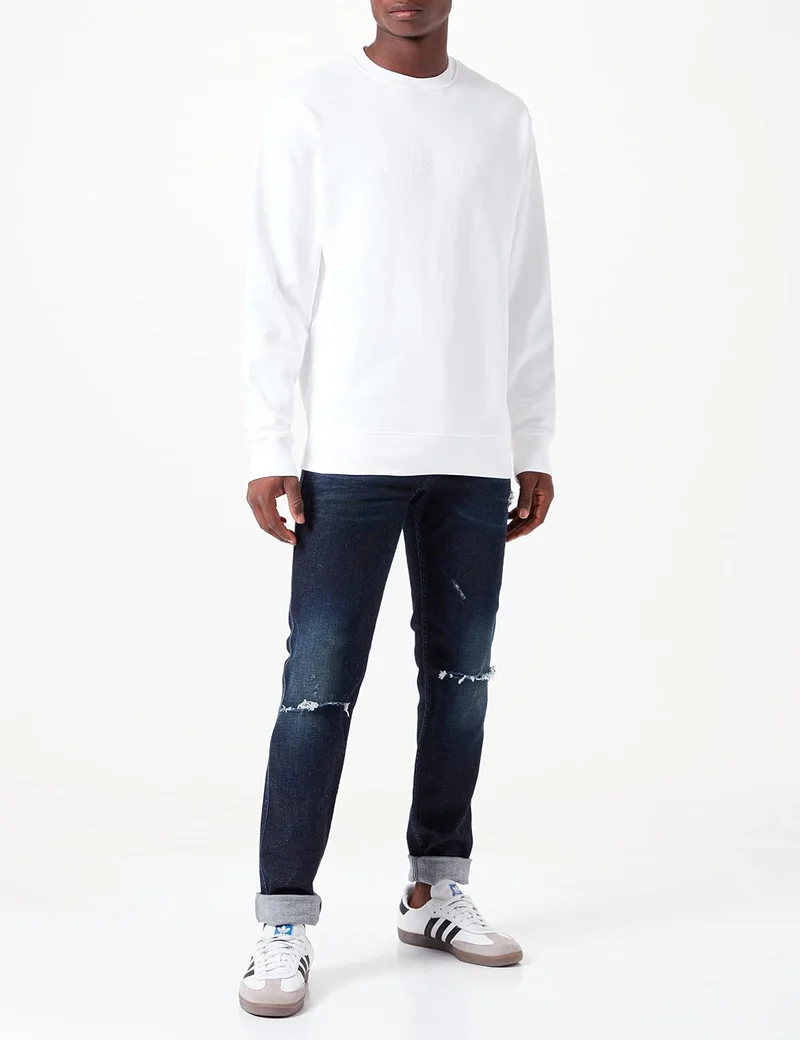 Replay Herren Sweatshirt Second Life aus 100% Baumwolle, 3XL Chalk 801