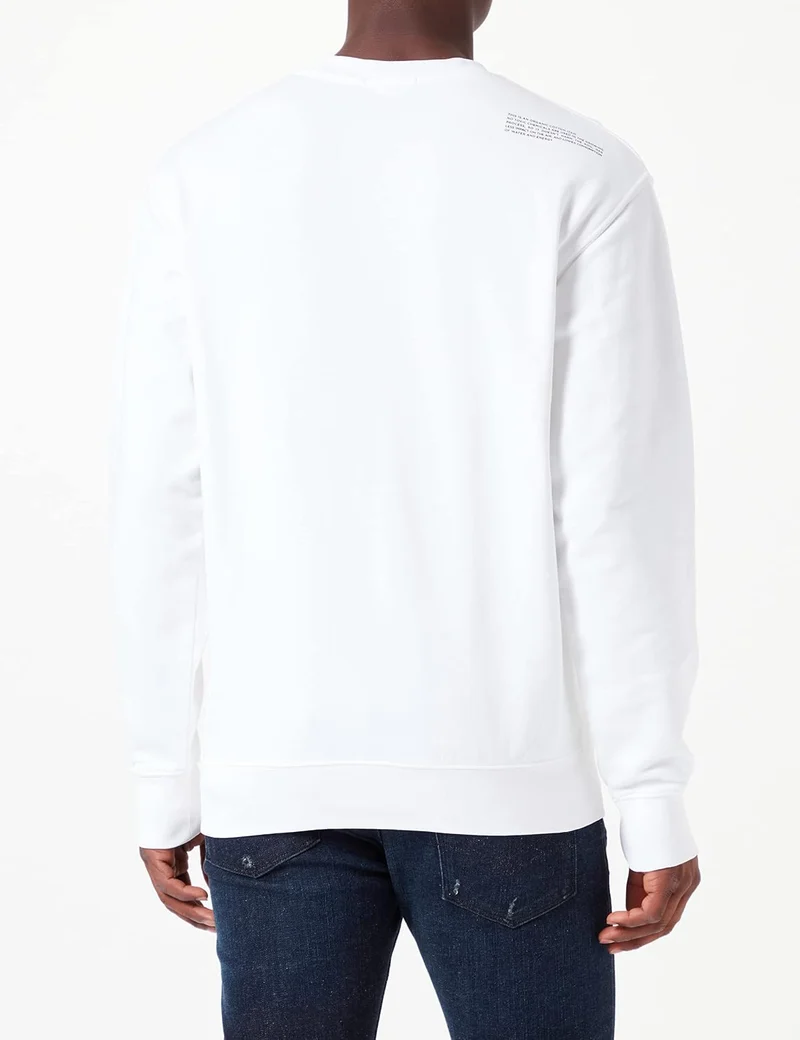 Replay Herren Sweatshirt Second Life aus 100% Baumwolle, 3XL Chalk 801