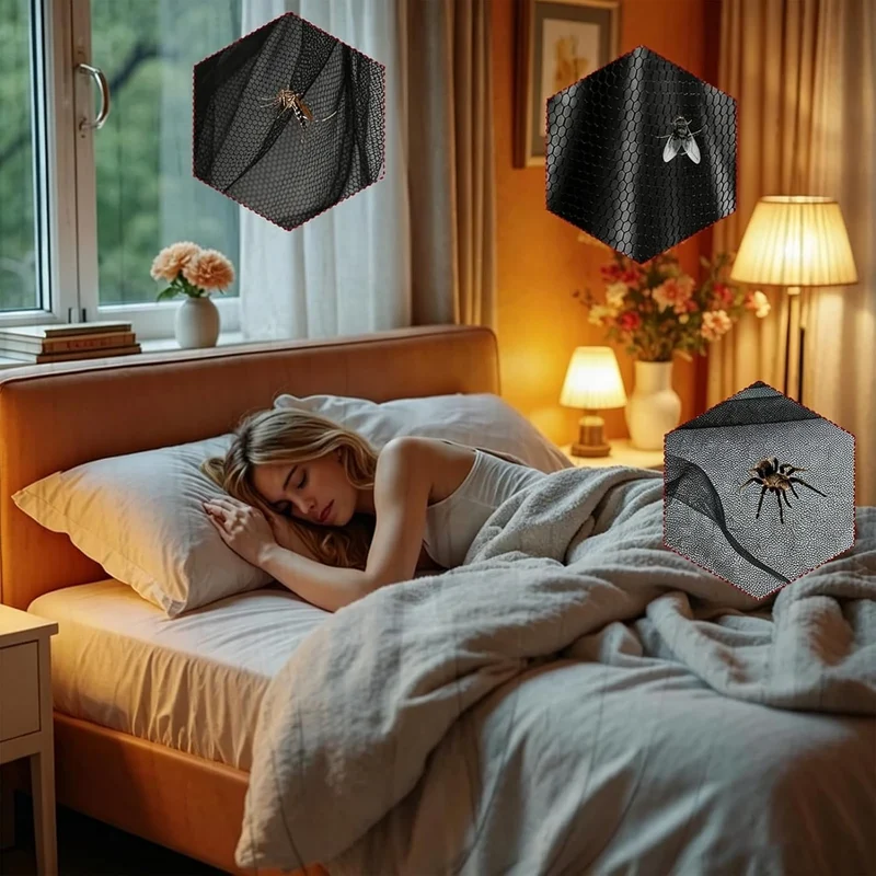 Moskitonetz Doppelbett 1.9 x 2.1 x 2.4 m Doppelbett Reise Insektennetz, Grosses Moskitonetz Bett Rec