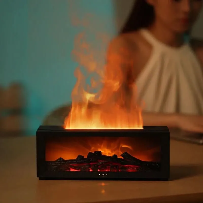 Flammennebel – Aromatherapie Luftbefeuchter Mit Flammeneffekt