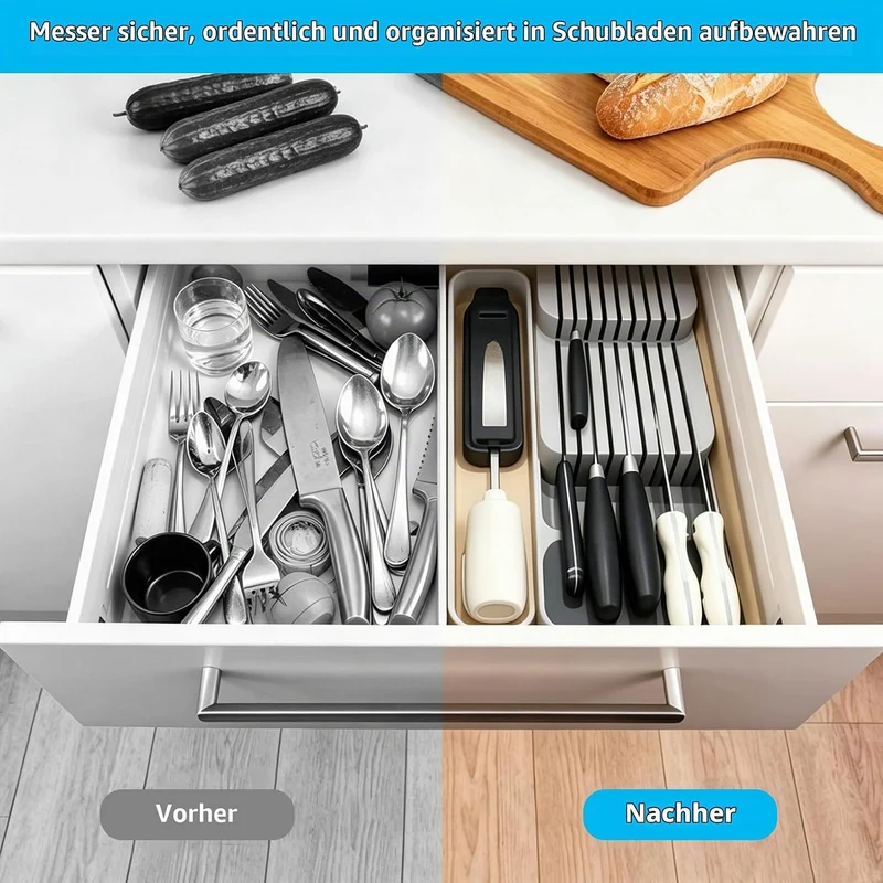 FRUHLING Zweistufiger Messer Organizer Schublade