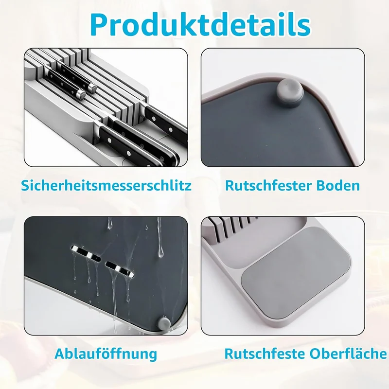 FRUHLING Zweistufiger Messer Organizer Schublade