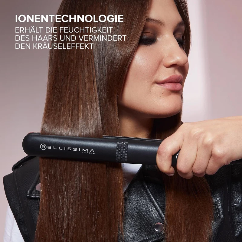 Bellissima Creativity Ion Glätteisen, glattes oder gewelltes Haar, Ionisator, Keramikbeschichtung +