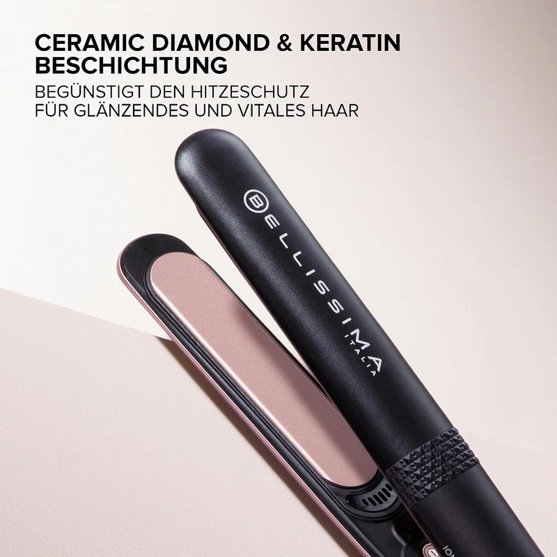 Bellissima Creativity Ion Glätteisen, glattes oder gewelltes Haar, Ionisator, Keramikbeschichtung +