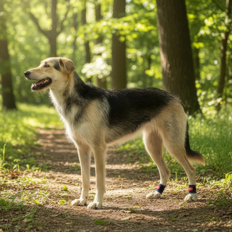 Krallenschutzbandage Gr. XS20 für Hunde, Schutz für Wolfs- und Daumenkralle, doppelseitiges Fleece,