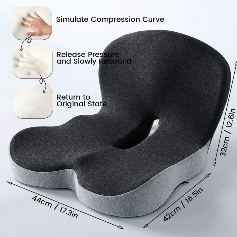 ErgoKomfort Polster – Ergonomisches Gedächtnisschaum Sitzkissen