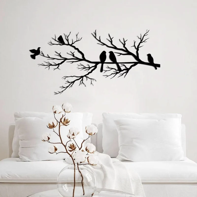 BIRDWING Kunst – Metall Wanddeko mit Vögeln für Elegantes Wohnen