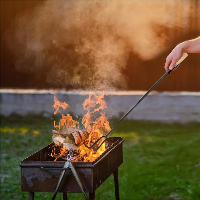 Feuerstellen-Poker, Kamin-Poker | Lagerfeuerpoker für Feuerstelle - Kamin-Schürhaken, 84,8 cm langer