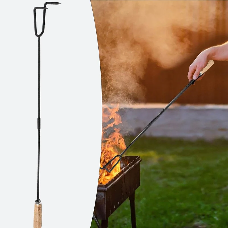 Feuerstellen-Poker, Kamin-Poker | Lagerfeuerpoker für Feuerstelle - Kamin-Schürhaken, 84,8 cm langer