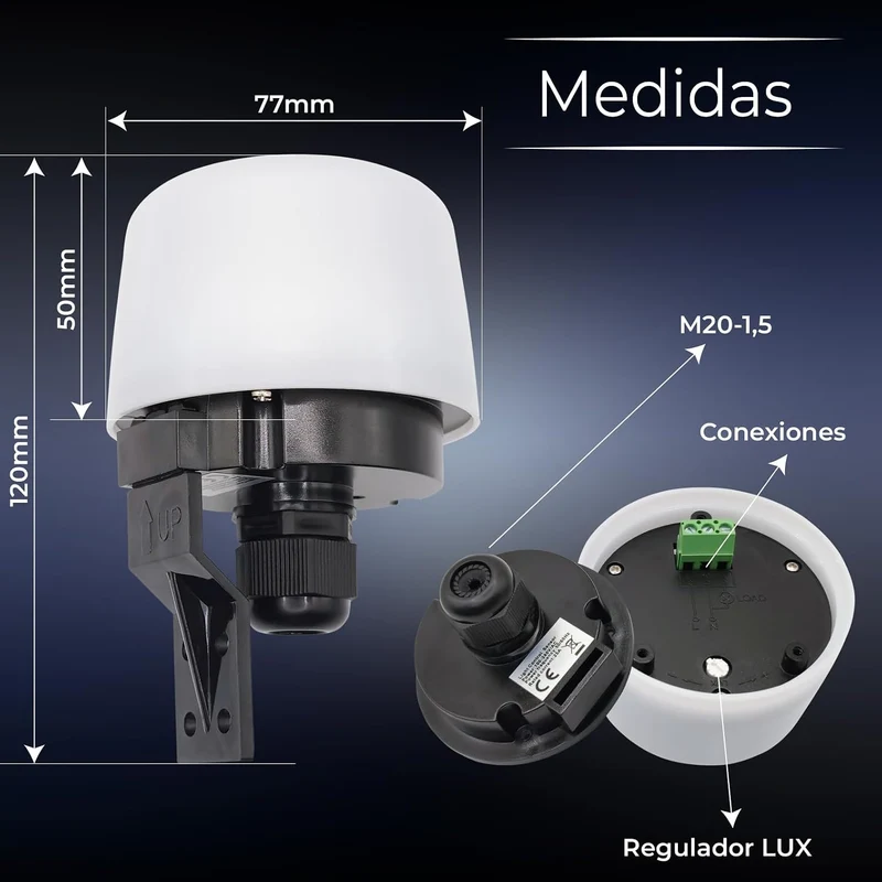 LED ATOMANT Dämmerungsschalter Aussen Fotozelle IP65 1, 1