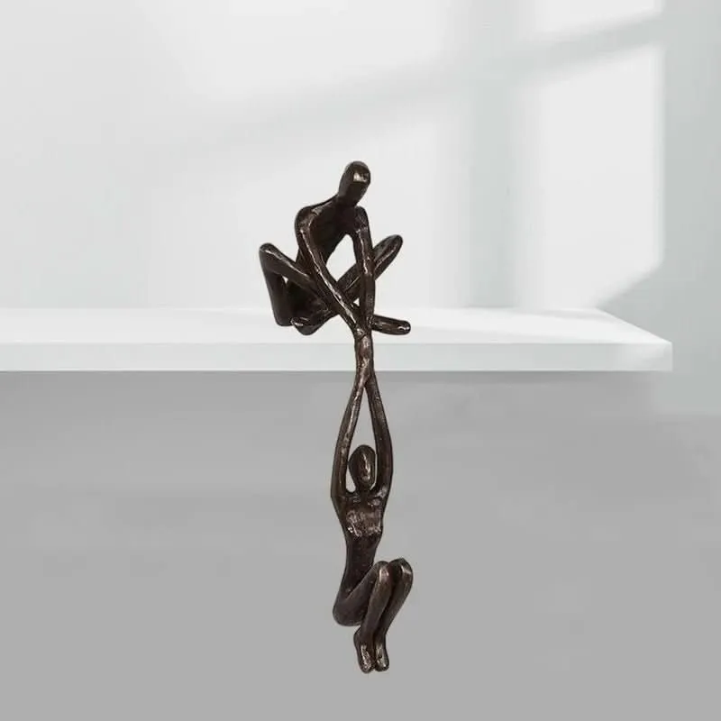 Ewigkeit Skulptur – Dekorative Harzskulptur für Liebe und Gleichgewicht