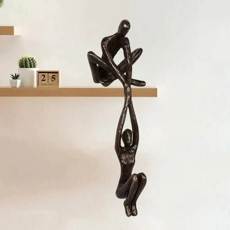 Ewigkeit Skulptur – Dekorative Harzskulptur für Liebe und Gleichgewicht