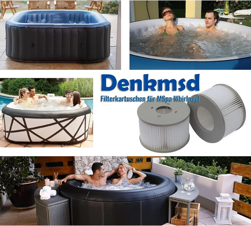 Filterkartuschen für MSpa Whirlpoal, Ersatz Filter Filterkartusche für MSpa aufblasbare Pools, Filte