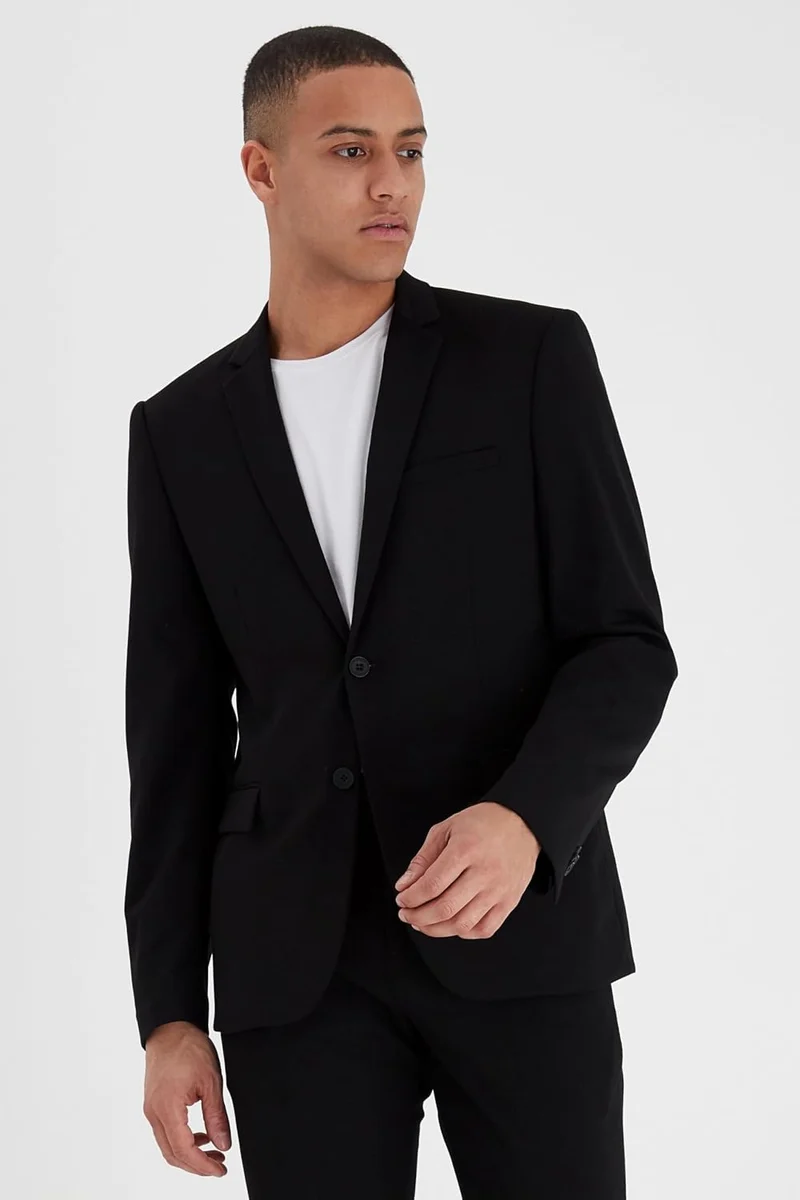 CASUAL FRIDAY CFBernd Herren Sakkos Anzugsjacke Jacke 46 Black (50003), 46 Black (50003)