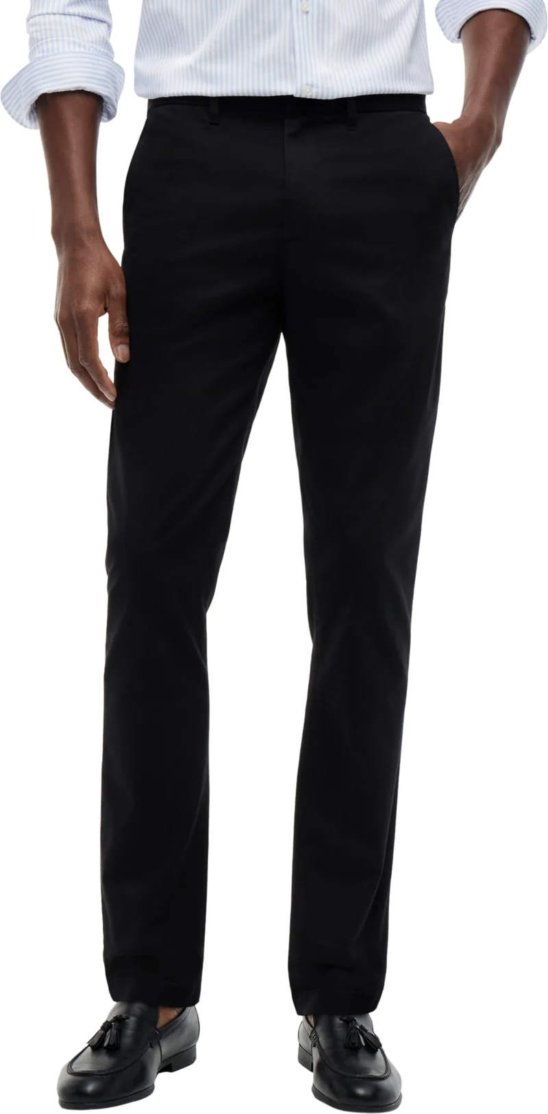 Tommy Hilfiger Herren Hose Bleecker Chino 1985 Pima Cotton Chino 31W / 36L Black (Black), 31W / 36L