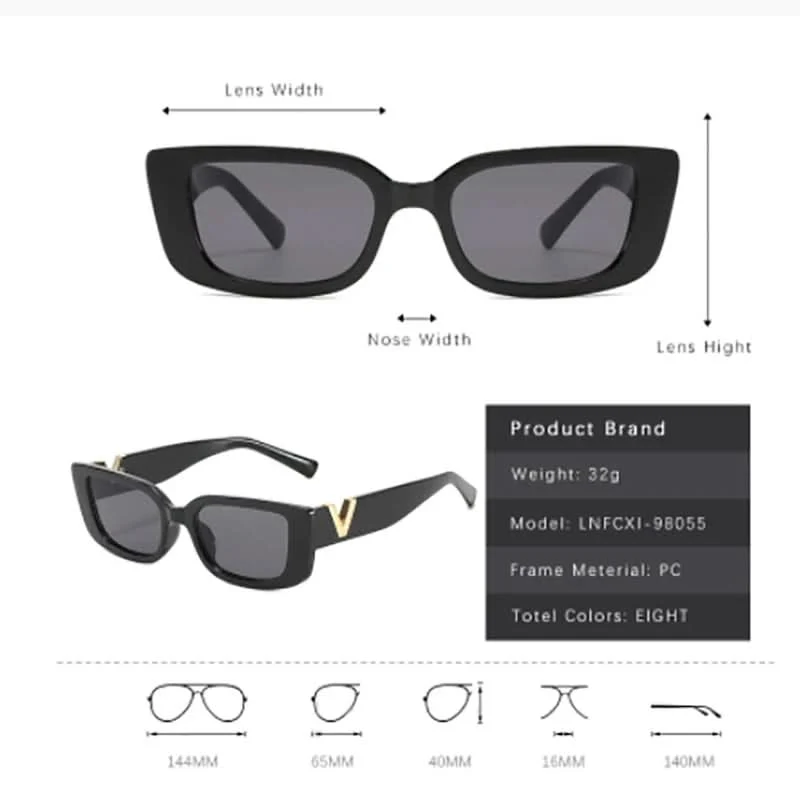 LUXEGLAM – Stylische Retro Katzen Auge Sonnenbrille Mit UV400-Schutz