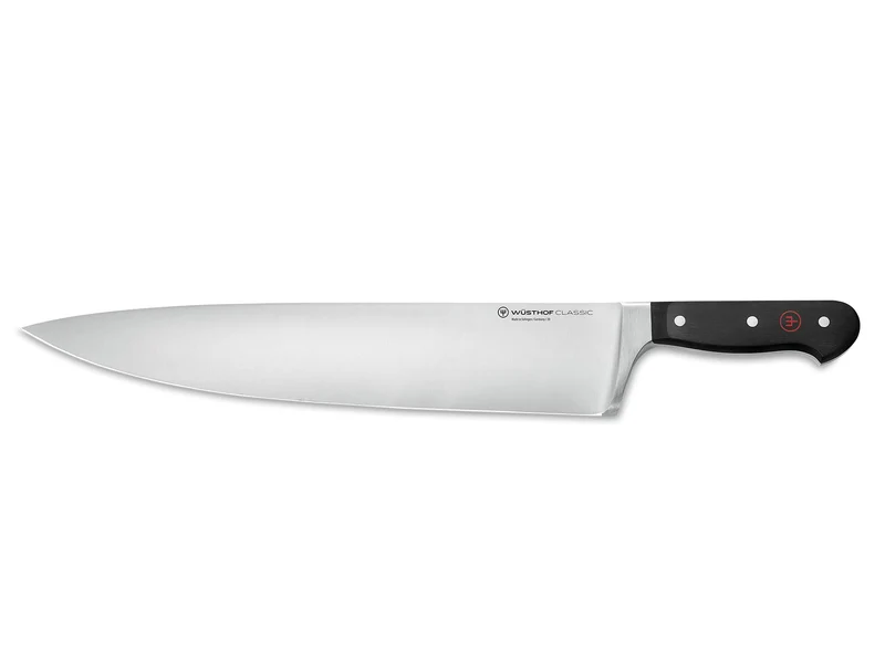 WÜSTHOF Classic Kochmesser 36 cm, Silber 36 cm Kochmesser Vollkropf, extra breit, 36 cm Kochmesser V