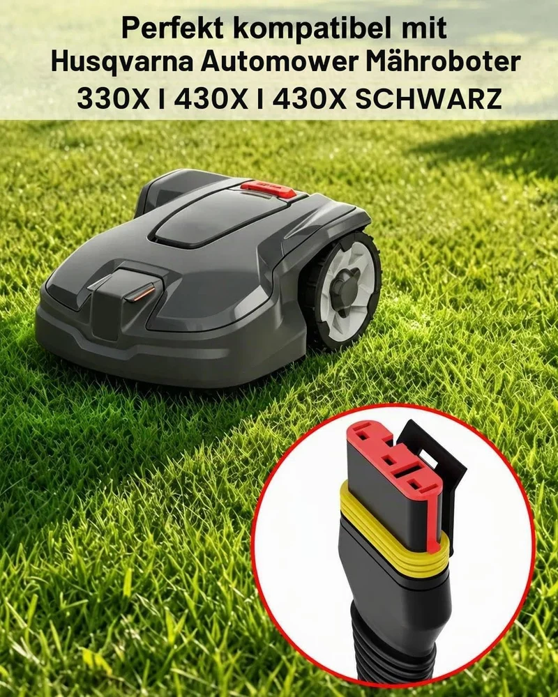 28V 4,2A Ladegerät kompatibel mit Husqvarna Automower 330X, 430X Nera 2023, 430X Roboter Rasenmäher,