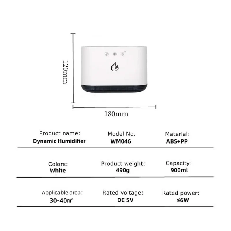 Luftnebel Pro – Luftbefeuchter Mit LED-Farben & 6-Düsen-Feuchtigkeitsverteilung