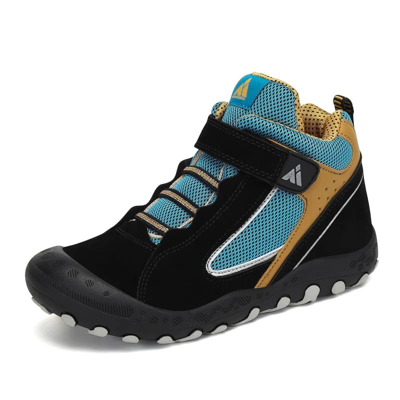 Mishansha Kinder Wanderschuhe Trekking Wanderstiefel Outdoor Trekkingschuhe 32 EU Verkehr Schwarz, 3