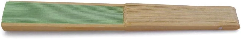 OLILLY Handfächer aus weissem Papier und Bambus für Hochzeiten (Grün, 50 Handfächer) Grün 1 stück (5